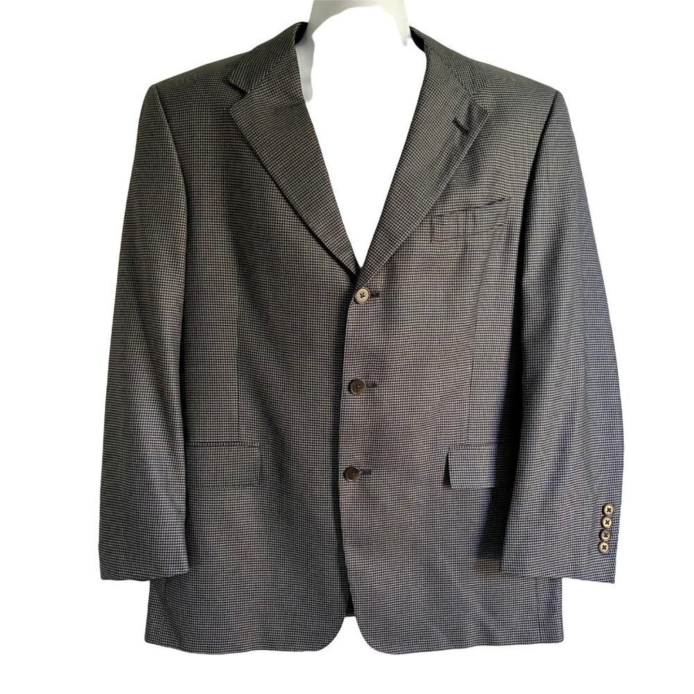 Hart Schaffner Marx Studio For Nordstrom 3 Button Sport Coat Jacket Blaz View 2